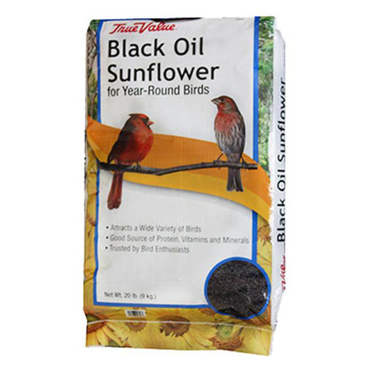 JRK Seed & Turf Supply B200020 20 Lbs. Black Oil Sunflower Bird Food Animals & Pet Supplies > Pet Supplies > Bird Supplies > Bird Food JRK Seed & Turf Supply   