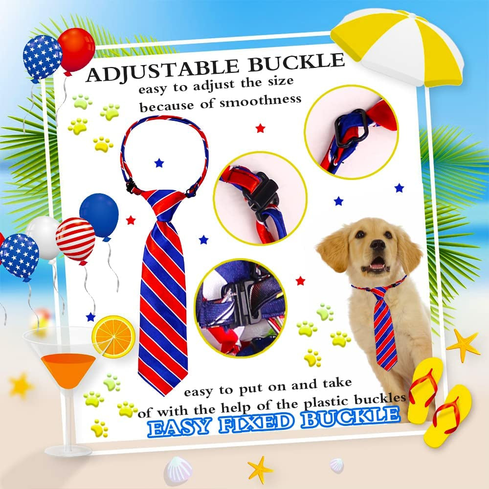 Mruq Pet 30Pcs Large Dog Ties, Bulk Dog Neck Ties for Medium Large Dogs, Mix Adjustable Big Dog Collar Grooming Ties, Dog Ties for Daily Wearing Holiday Birthday Dog Neck Accessories Animals & Pet Supplies > Pet Supplies > Dog Supplies > Dog Apparel Mruq pet   