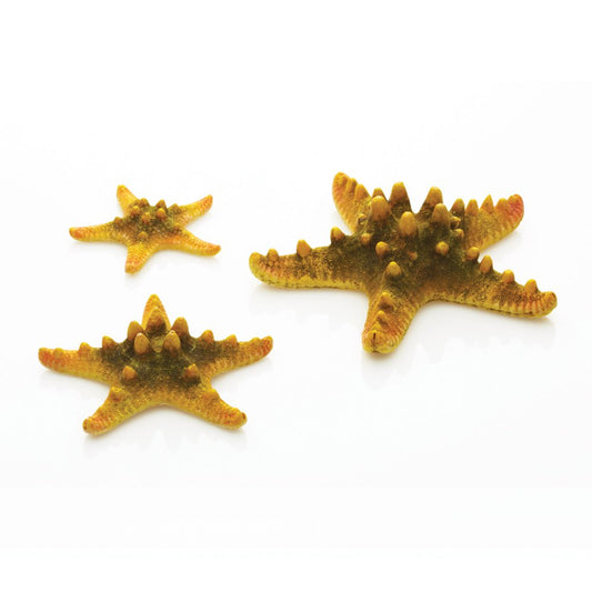 Biorb Aquarium Decor Starfish Set of 3, Ceramic, Yellow