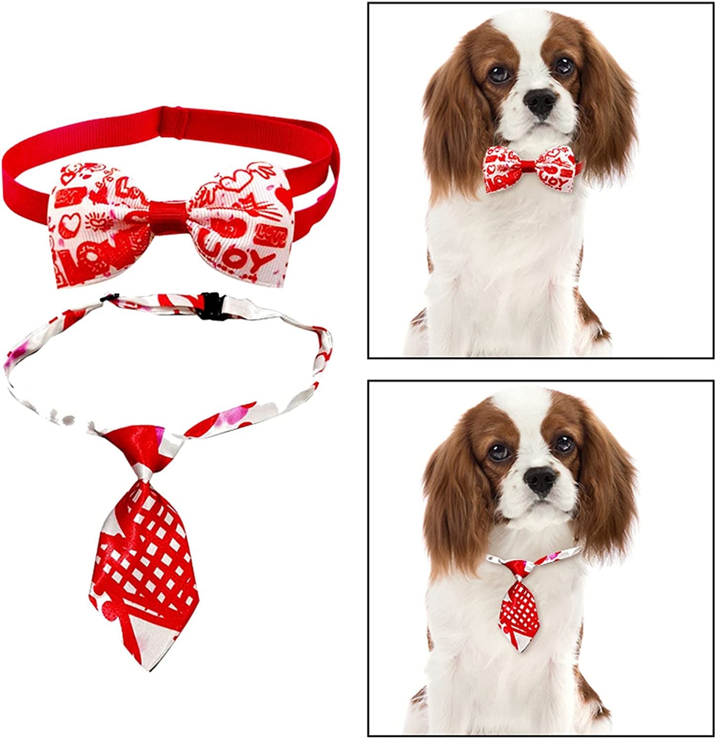 Collar for Dogs Valentine'S Day Pet Tie Festival Cat Dog Small Tie Funny Pet Party Supplies for Dogs Animals & Pet Supplies > Pet Supplies > Dog Supplies > Dog Apparel TTBDWiian   