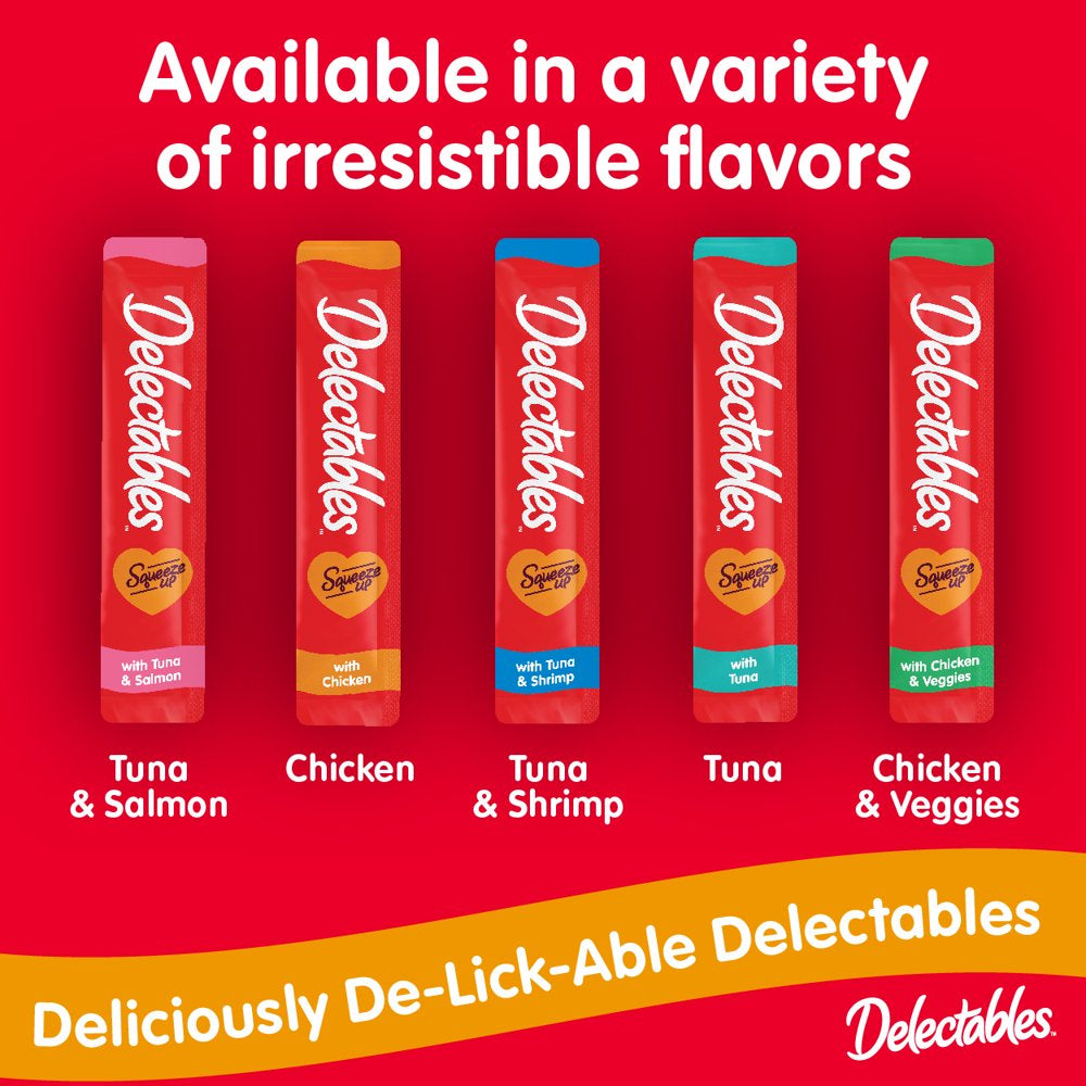 Hartz Delectables Squeeze up Tuna & Salmon Interactive Lickable Wet Cat Treat, 0.5Oz Tube (32 Count) Animals & Pet Supplies > Pet Supplies > Cat Supplies > Cat Treats Hartz Mountain Corp.   