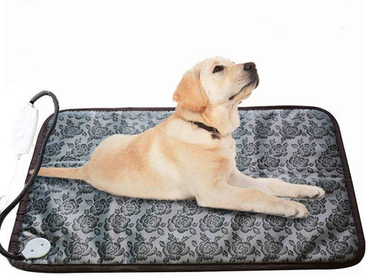 Big Save!Pet Electric Heating Pad for Dogs and Cats Waterproof Adjustable Anti-Bite Steel Cord Dog Warm Bed Mat Heated Suitable for Pets Beds Pets Blankets and Kennel(17.7 X17.7 In) Animals & Pet Supplies > Pet Supplies > Cat Supplies > Cat Beds Minimanihoo   