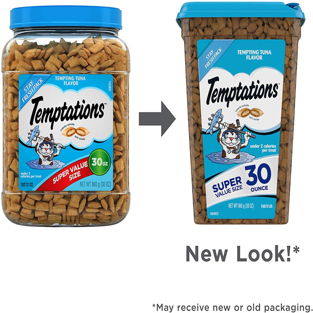 Temptations Classic Crunchy and Soft Cat Treats, Tempting Tuna Flavor, 30 Oz. Animals & Pet Supplies > Pet Supplies > Cat Supplies > Cat Treats Mars Petcare   