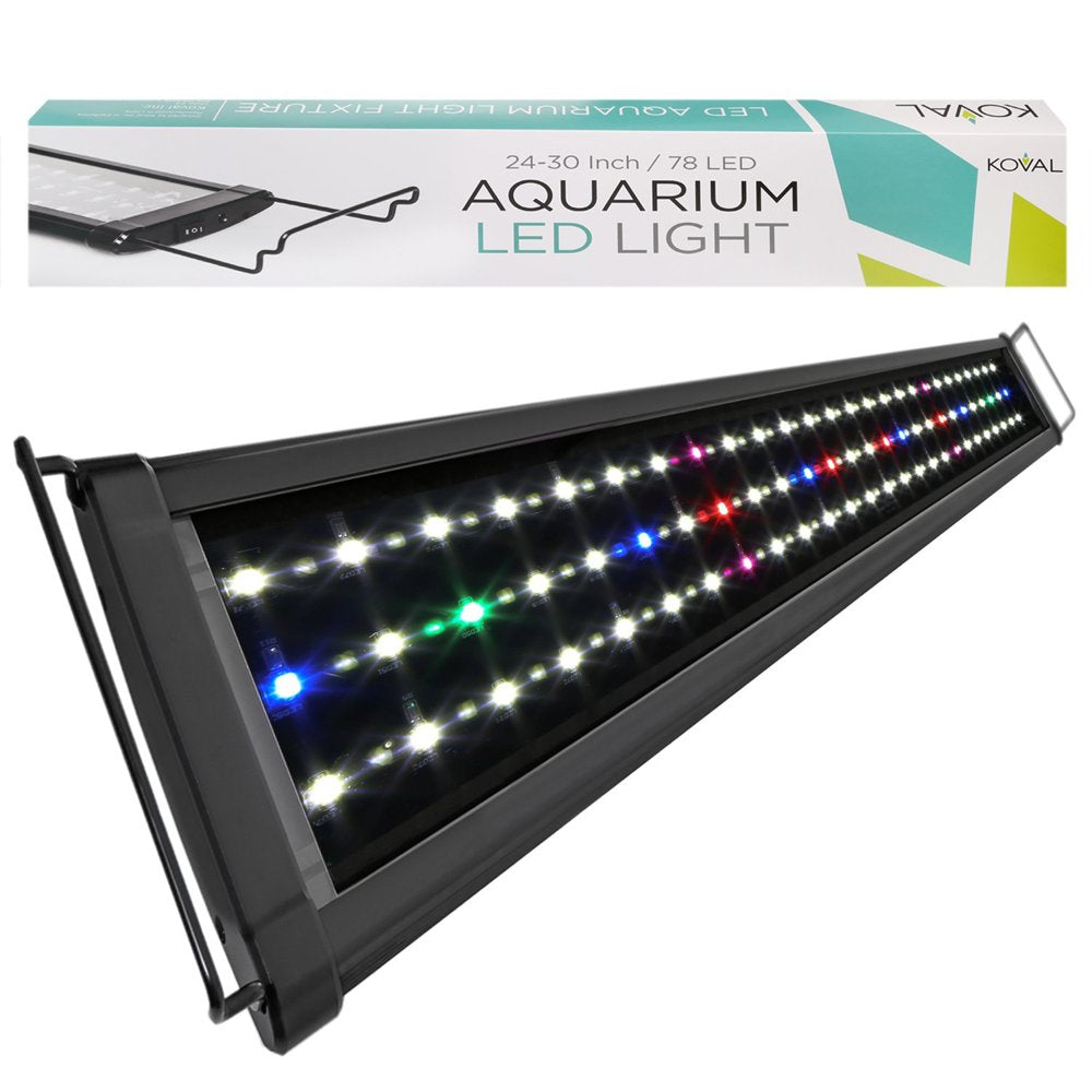 Koval Inc. 78 LED Aquarium Lighting for 24 Inch - 30 Inch Fish Tank Light Hood Animals & Pet Supplies > Pet Supplies > Fish Supplies > Aquarium Lighting KOVAL   