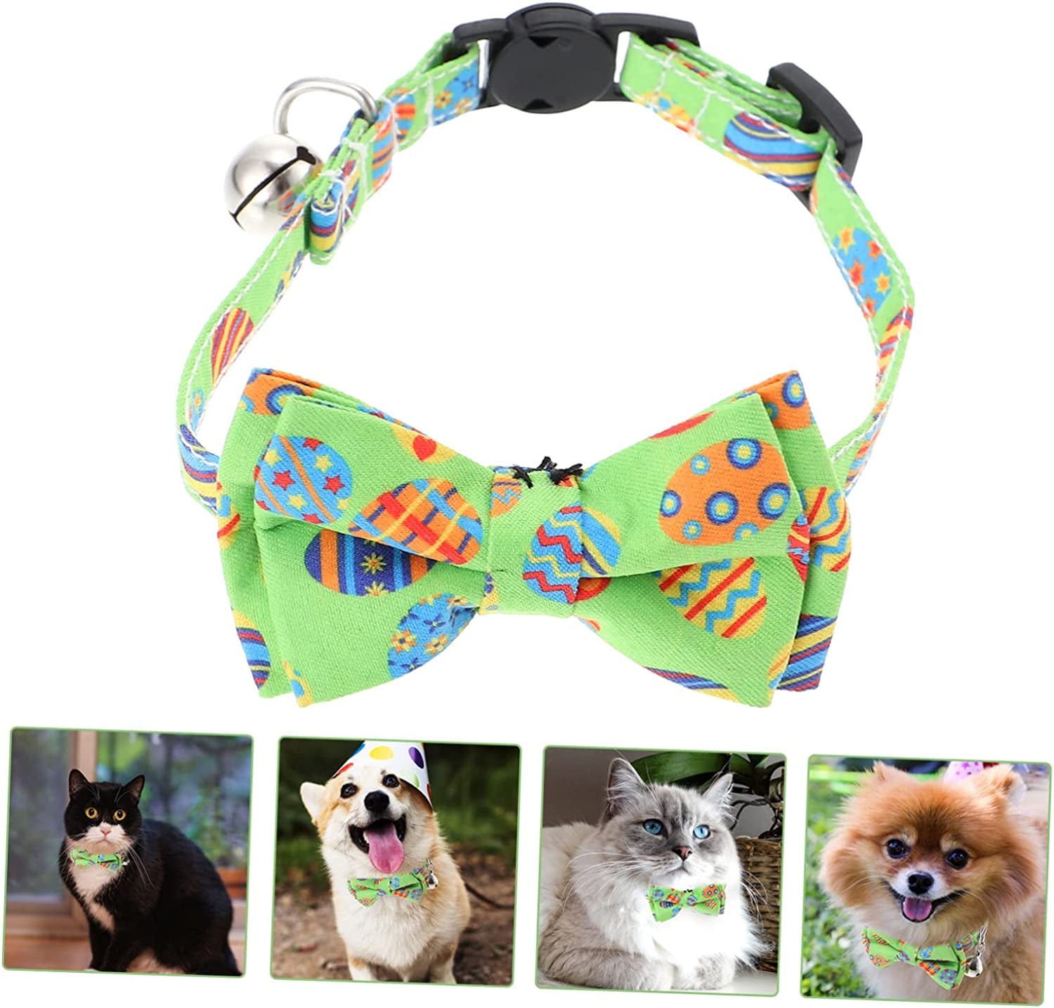 Balacoo Cat Collar Bunny Decor Rabbit Necklace Small Puppy Collar Dog Bow Ties Collar Puppy Collar Necklace Easter Kitten Collar Wear-Resistant Kitten Bowknot Wear-Resistant Cat Collar Pet Animals & Pet Supplies > Pet Supplies > Dog Supplies > Dog Apparel Balacoo   