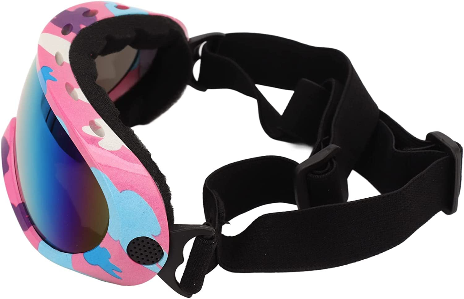 Dog Sunglasses, Dog Goggles Pet Glasses Eye UV Protection Winproof for Dogs Eyes Protection Red Lens (Pink Blue Frame) Animals & Pet Supplies > Pet Supplies > Dog Supplies > Dog Apparel RiToEasysports White Purple Frame  