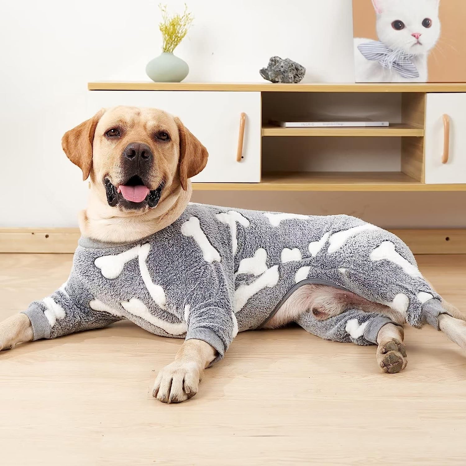 Xqpetlihai Dog Pajamas Dog Onesie Soft Material Dog Clothes for Medium Large Size Dog Dog Pjs for Girl(B,Xl) Animals & Pet Supplies > Pet Supplies > Dog Supplies > Dog Apparel Xqpetlihai   