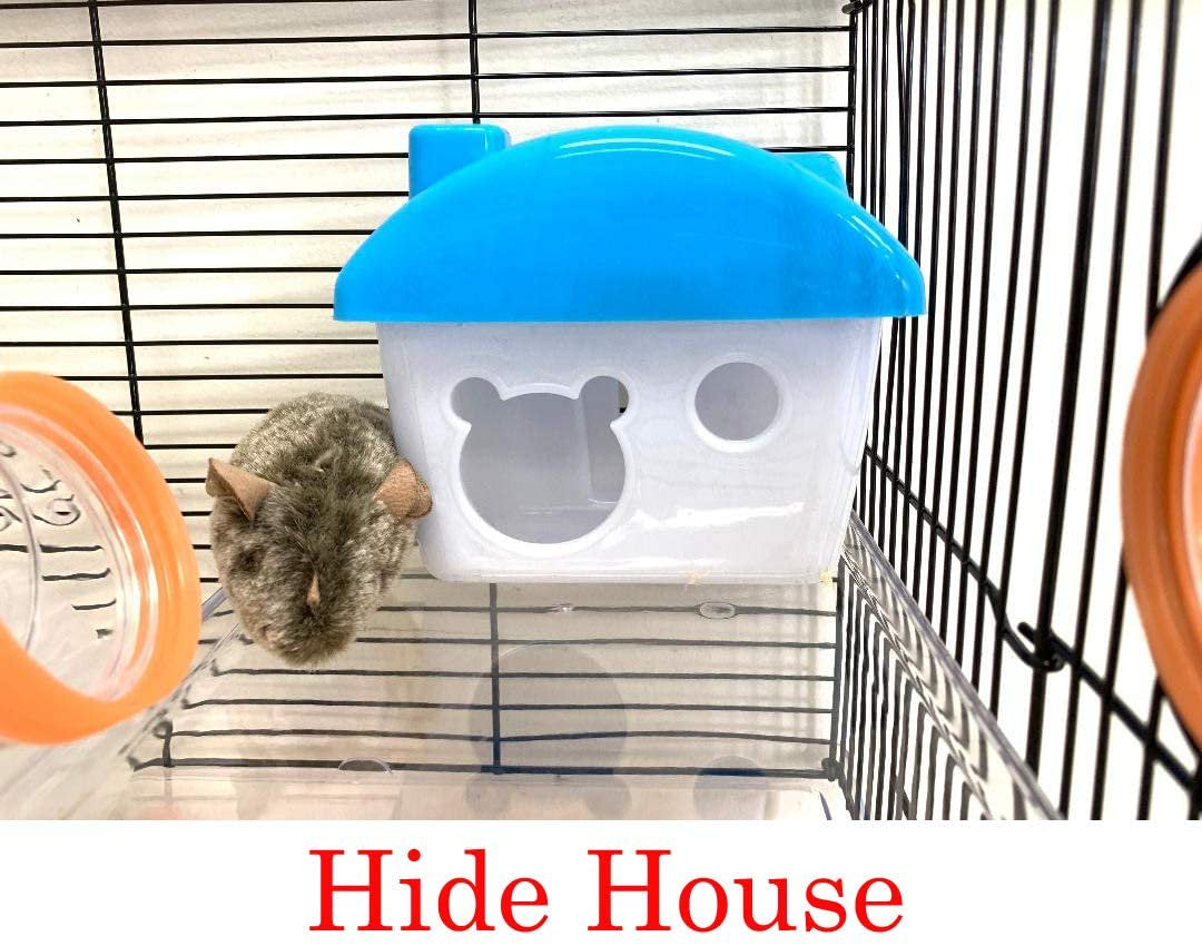 LARGE 5-Tiers Acrylic Clear Hamster Palace Mouse Habitat with Top Story Play Zone Gerbil Home Small Animal Critter Cage Set of Accessories Crossover Tube Tunnel Rodent Gerbil Mice Animals & Pet Supplies > Pet Supplies > Small Animal Supplies > Small Animal Habitats & Cages Mcage   