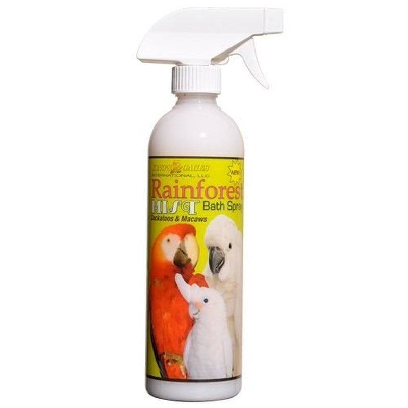 Rainforest Mist Bath Spray for Cockatoos and Macaws 17Oz Animals & Pet Supplies > Pet Supplies > Bird Supplies > Bird Treats King's Cages   