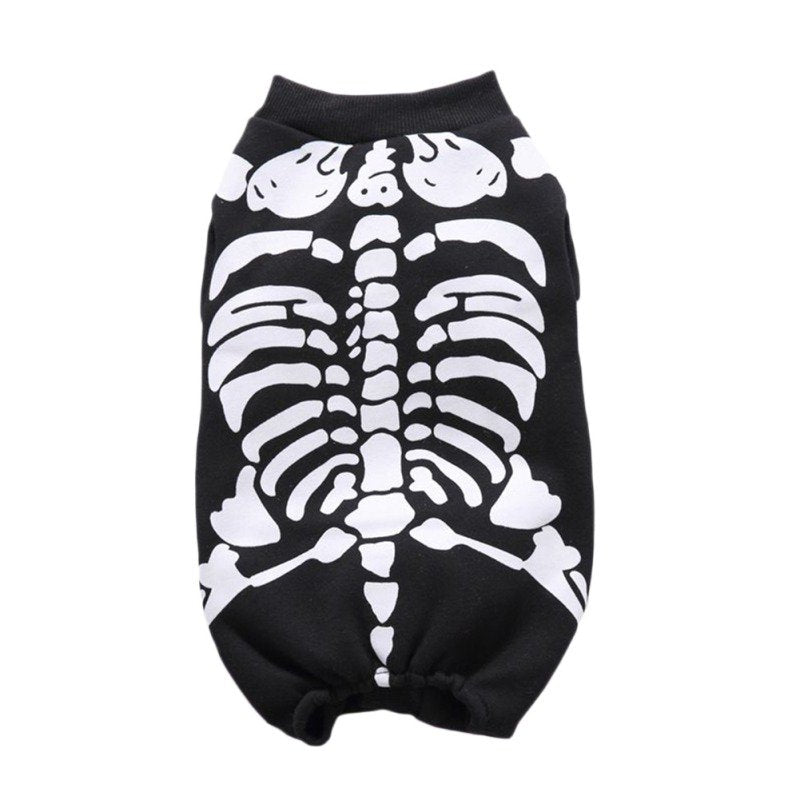 Pet Dogs Jumpsuit Halloween Skeleton Dog Hoodies, Costumes Clothes Apparel for Puppy Dog Cat, XL Animals & Pet Supplies > Pet Supplies > Cat Supplies > Cat Apparel JANDEL   