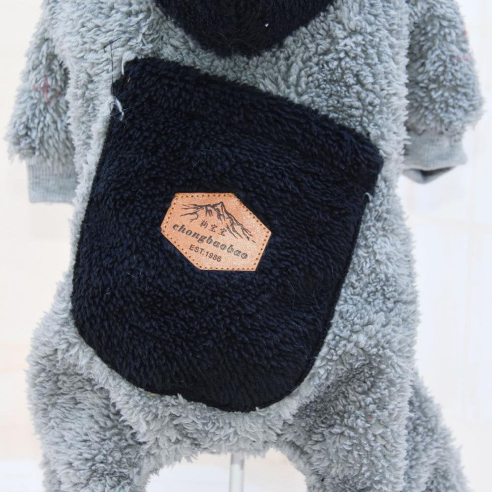Dog Plush Sweater Hoodies for Winter Thicken Puppy Coat Imitation Fur Warm Dog Apparel Dog Clothes with Pocket for Tiny Small Medium Dogs Animals & Pet Supplies > Pet Supplies > Dog Supplies > Dog Apparel 777447070   