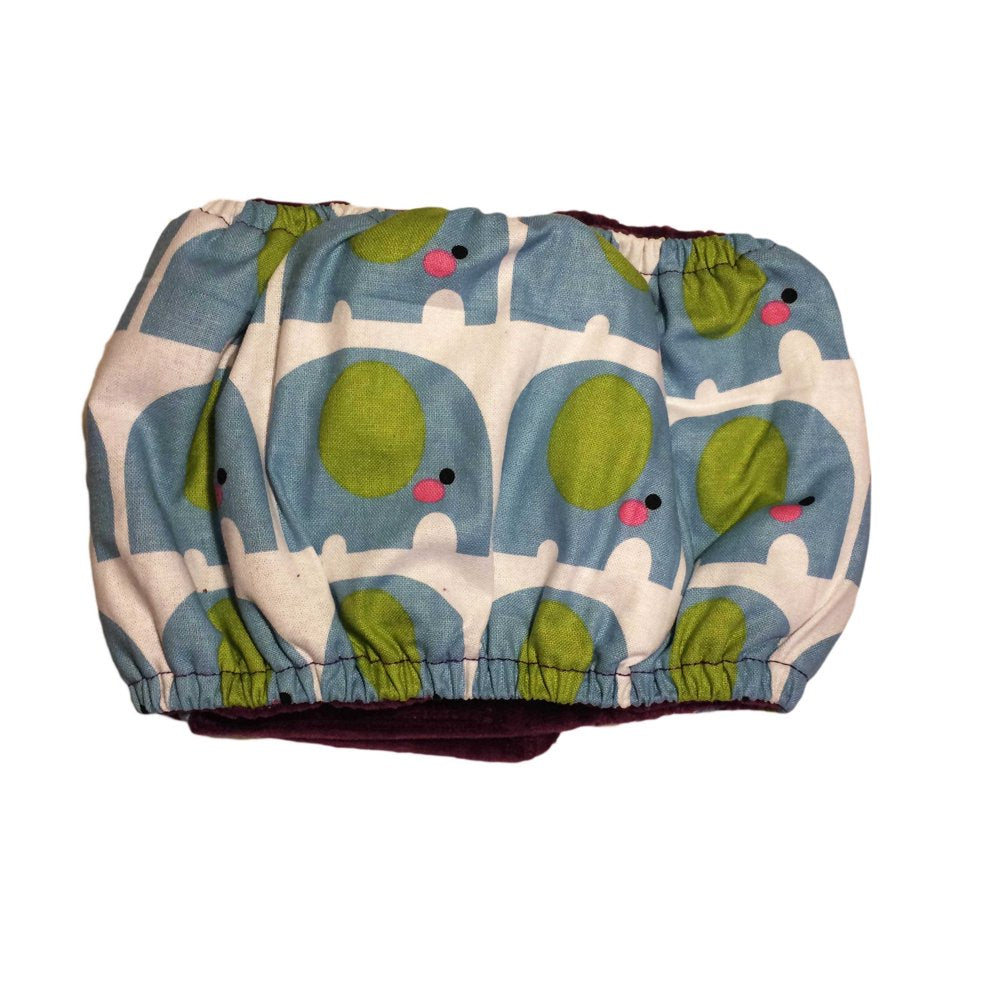 Barkertime Cute Elephant Washable Dog Belly Band Male Wrap - Made in USA Animals & Pet Supplies > Pet Supplies > Dog Supplies > Dog Diaper Pads & Liners Barkertime   