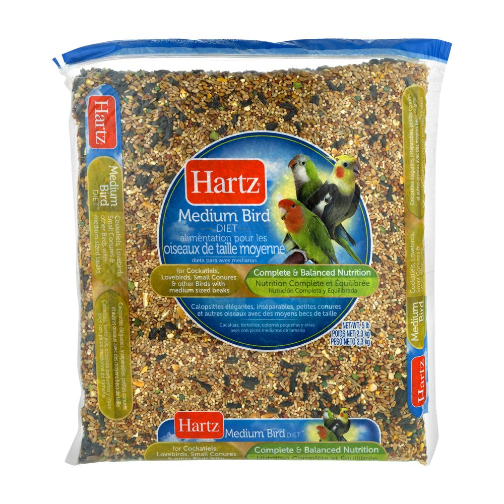 Hartz Medium Bird Food, 5.0 LB Animals & Pet Supplies > Pet Supplies > Bird Supplies > Bird Food The Hartz Mountain Corporation   