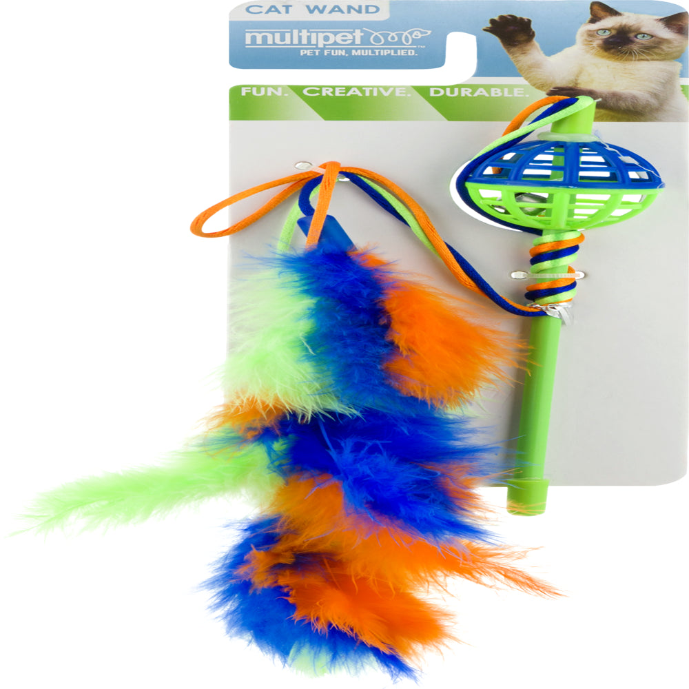 Multipet Colorful Wand Cat Toy Animals & Pet Supplies > Pet Supplies > Cat Supplies > Cat Toys Multi-Pet International   