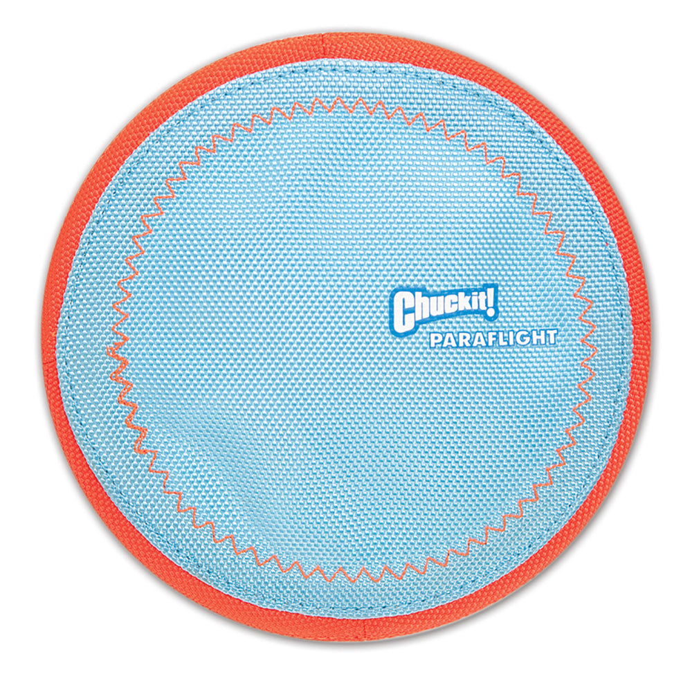 Chuckit! Paraflight Flyer Floatable Frisbee Dog Toy, Small Animals & Pet Supplies > Pet Supplies > Dog Supplies > Dog Toys Petmate S Blue/ Orange 