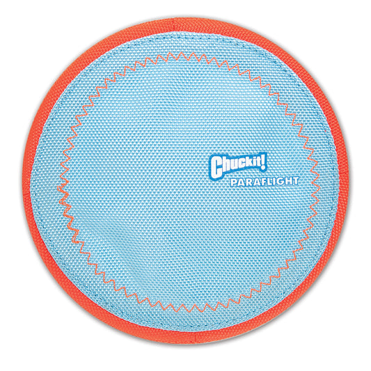 Chuckit! Paraflight Flyer Floatable Frisbee Dog Toy, Small Animals & Pet Supplies > Pet Supplies > Dog Supplies > Dog Toys Petmate S Blue/ Orange 