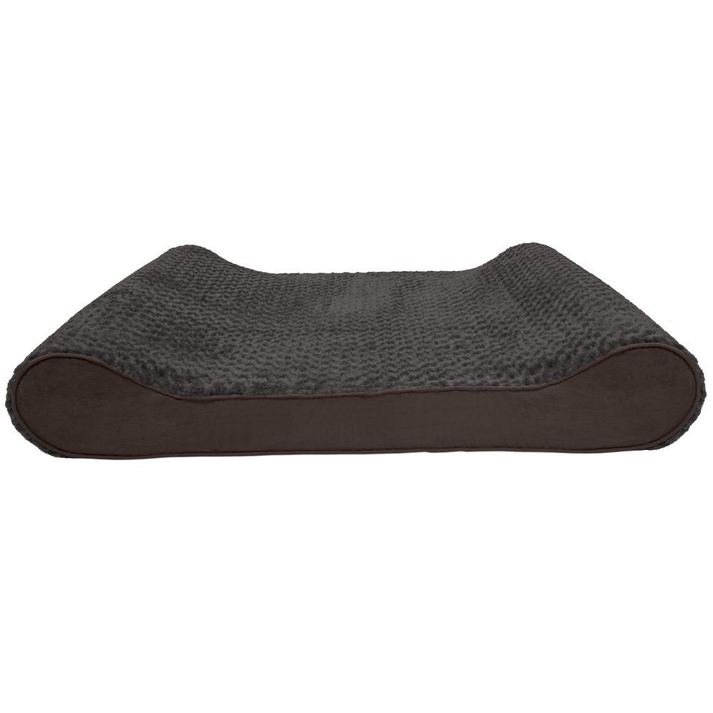 Furhaven Pet Products, Orthopedic Ultra Plush Luxe Lounger Pet Bed for Dogs & Cats, Chocolate, Giant Animals & Pet Supplies > Pet Supplies > Cat Supplies > Cat Beds FurHaven Pet   