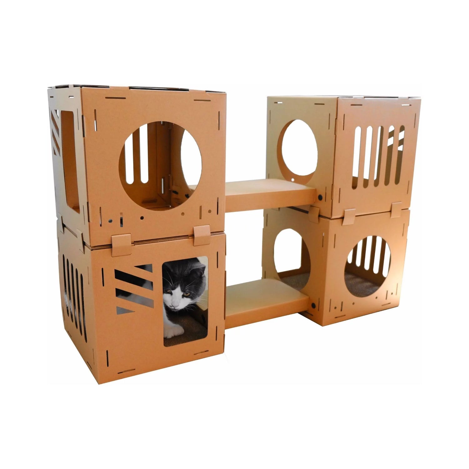 Midlee Cardboard Cat Climbing House Furniture- 2 Tower W/Scratching Pads Animals & Pet Supplies > Pet Supplies > Cat Supplies > Cat Furniture Midlee   