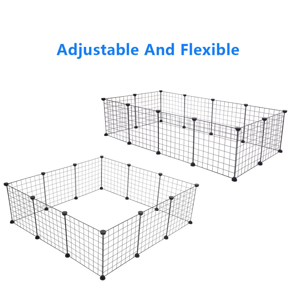 Goorabbit Portable Pet Playpen, Large Plastic Yard Fence Small Animals, Puppy Kennel Crate Fence Tent Animals & Pet Supplies > Pet Supplies > Dog Supplies > Dog Kennels & Runs Goorabbit   