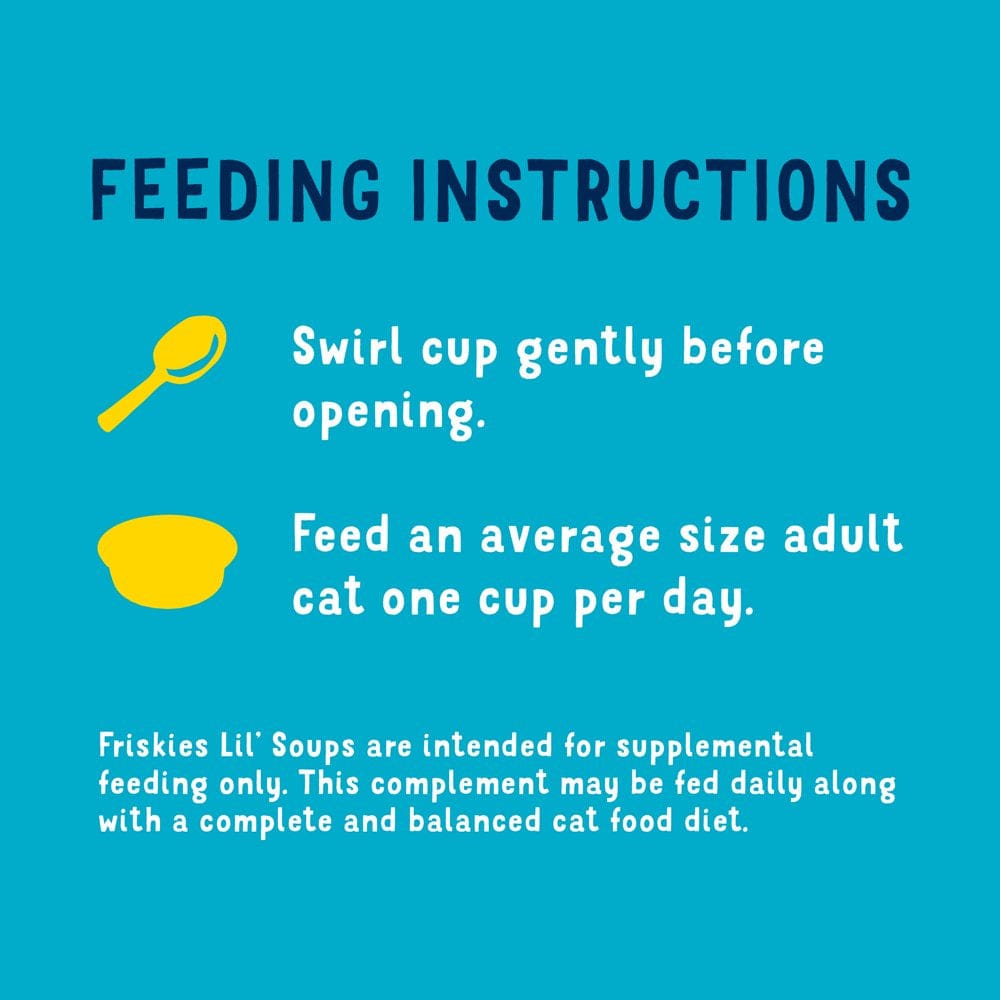 (8 Pack) Friskies Natural, Grain Free Wet Cat Food Complement, Lil' Soups with Tuna in Chicken Broth, 1.2 Oz. Cups Animals & Pet Supplies > Pet Supplies > Cat Supplies > Cat Treats Nestlé Purina PetCare Company   