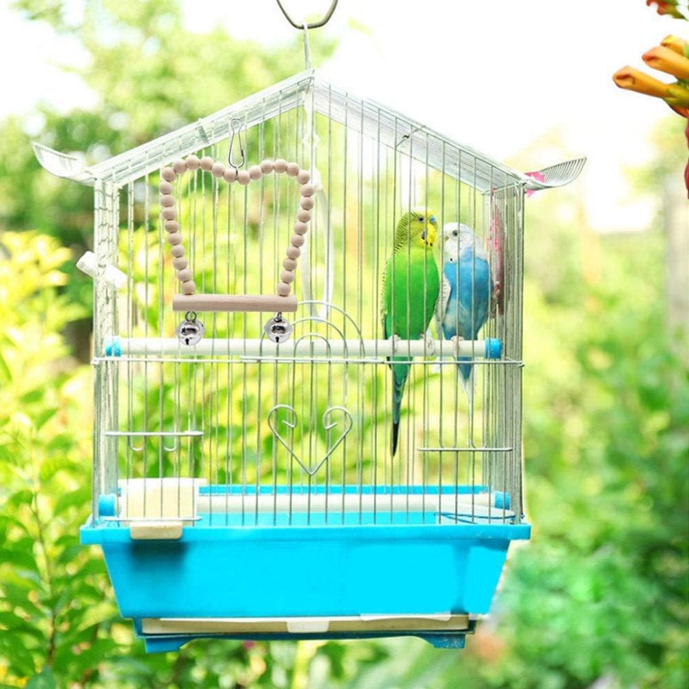 8 Pieces Bird Toys Set Parrot Swing Ladder Chewing Toy Hanging Hammock Perch with Bells for Conure Finch Mynah Lovebird Animals & Pet Supplies > Pet Supplies > Bird Supplies > Bird Ladders & Perches YMILEMY   