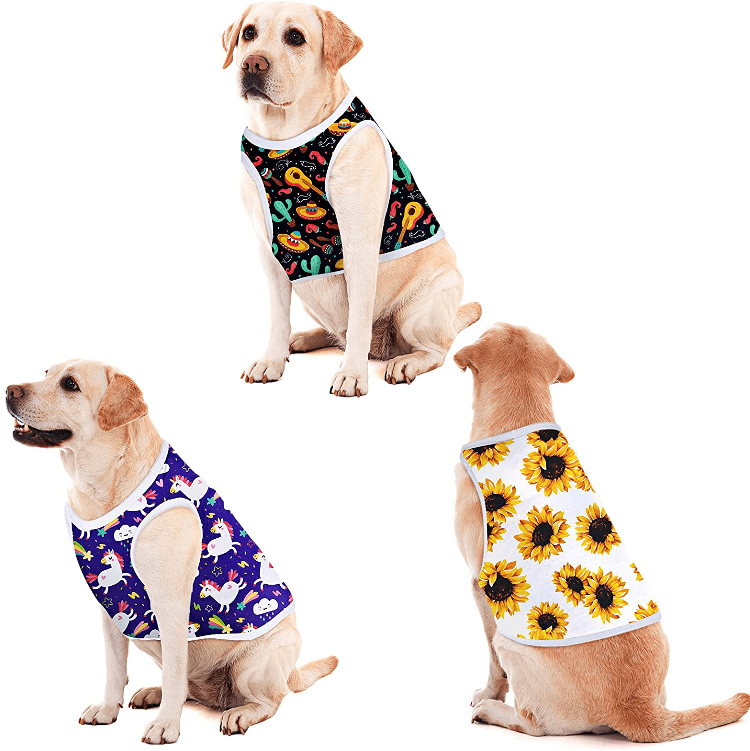 8 Pieces Sublimation Blank Dog Shirt, Heat Transfer Dog Apparel Pajamas, Heat Press Lightweight Puppy Vest, Cool Breathable Dog Clothes for Small Medium Dog Wearing (M) Animals & Pet Supplies > Pet Supplies > Dog Supplies > Dog Apparel Frienda   