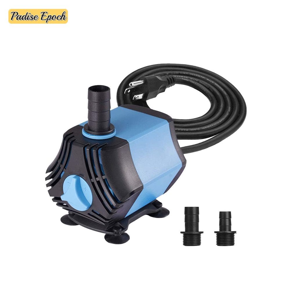 800GPH Submersible Water Pump(3000L/H,60W), Ultra Quiet Submersible Pump, Fountain Pump-10Ft High Lift, 6.6Ft Power Cord, 3 Nozzles for Fish Tank, Pond, Aquarium, Statuary, Hydroponics Animals & Pet Supplies > Pet Supplies > Fish Supplies > Aquarium & Pond Tubing KOL PET   