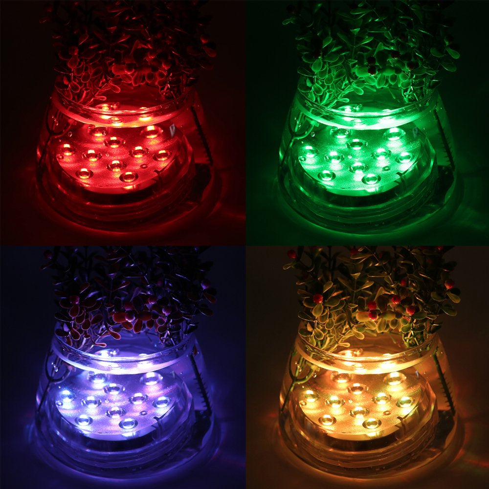 Elenxs Aquarium Light IP67 Waterproof LED RGB Underwater Lamp Remote Control Decoration Night Lamp Animals & Pet Supplies > Pet Supplies > Fish Supplies > Aquarium Lighting Elenxs   