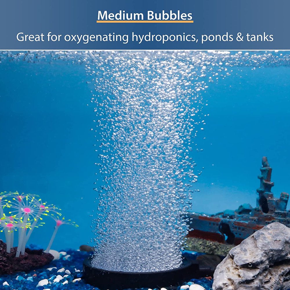 BOOYOU Air Bubble Stone Diffuser Aquarium Air Stone Disc Fish Tank Air Pump Bubbler Animals & Pet Supplies > Pet Supplies > Fish Supplies > Aquarium Air Stones & Diffusers BOOYOU   