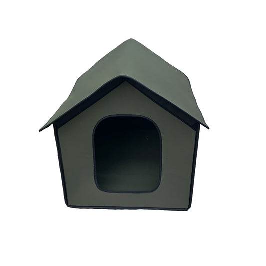 DIPVSLUNE Waterproof Pet House Outdoor Dog Cat House Composite EVA Rainproof Outdoor Pet Ten Pet Supplies Green 38*35*38Cm/15*14*15In Animals & Pet Supplies > Pet Supplies > Dog Supplies > Dog Houses Houkiper   