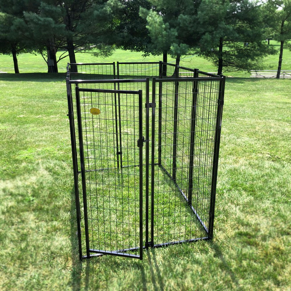 Kennelmaster Black Welded Wire Dog Kennel, 72"L X 48"W X 72"H Animals & Pet Supplies > Pet Supplies > Dog Supplies > Dog Kennels & Runs RTI CORP   