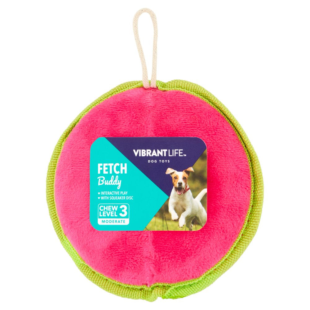 Vibrant Life Fetch Buddy Happy Face Disc Dog Toy, Character May Vary, Chew Level 3 Animals & Pet Supplies > Pet Supplies > Dog Supplies > Dog Toys Wal-Mart Stores, Inc.   