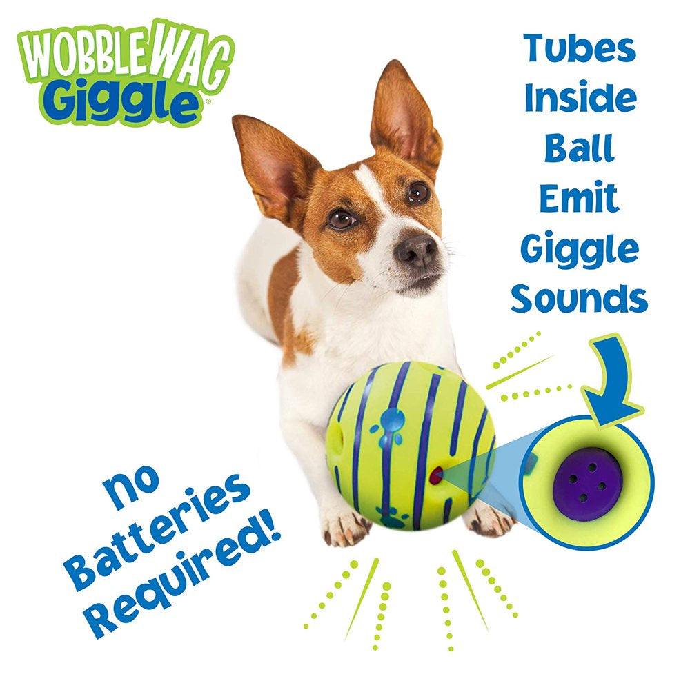 Allstar Marketing Wobble Wag Giggle Ball Dog Toy as Seen on TV Animals & Pet Supplies > Pet Supplies > Dog Supplies > Dog Toys All Star   