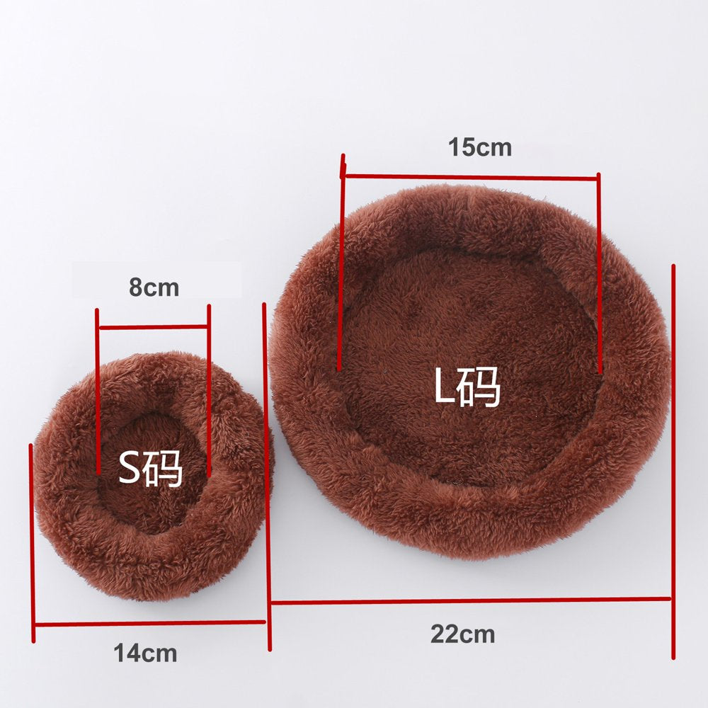 Bueatyh New Hamster Bed round Shape Keep Warm Sleeping Bed Hedgehog Chinchilla Rabbit Small Animal Nest Cage Accessories Animals & Pet Supplies > Pet Supplies > Small Animal Supplies > Small Animal Bedding BueatyH   