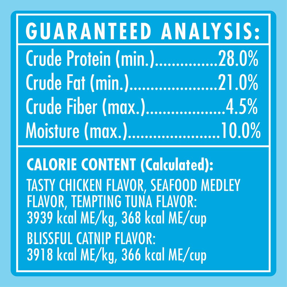 TEMPTATIONS Classic, Crunchy and Soft Cat Treats Feline Favorites Variety Pack, Seafood Medley Flavor, Tasty Chicken Flavor, Blissful Catnip Flavor, and Tempting Tuna Flavor, (6) 3 Oz. Pouches Animals & Pet Supplies > Pet Supplies > Cat Supplies > Cat Treats Mars Petcare   