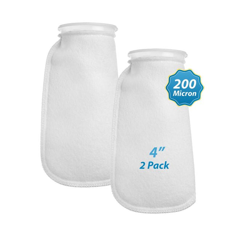 Aquatic Experts - 200-Micron Aquarium Felt Filter Socks, Medium Reusable Fish Tank Filter Socks, 2-Pack, 4'' X 10.5'' Animals & Pet Supplies > Pet Supplies > Fish Supplies > Aquarium Filters Aquatic Experts 2 Pack - 4" x 10.5"  