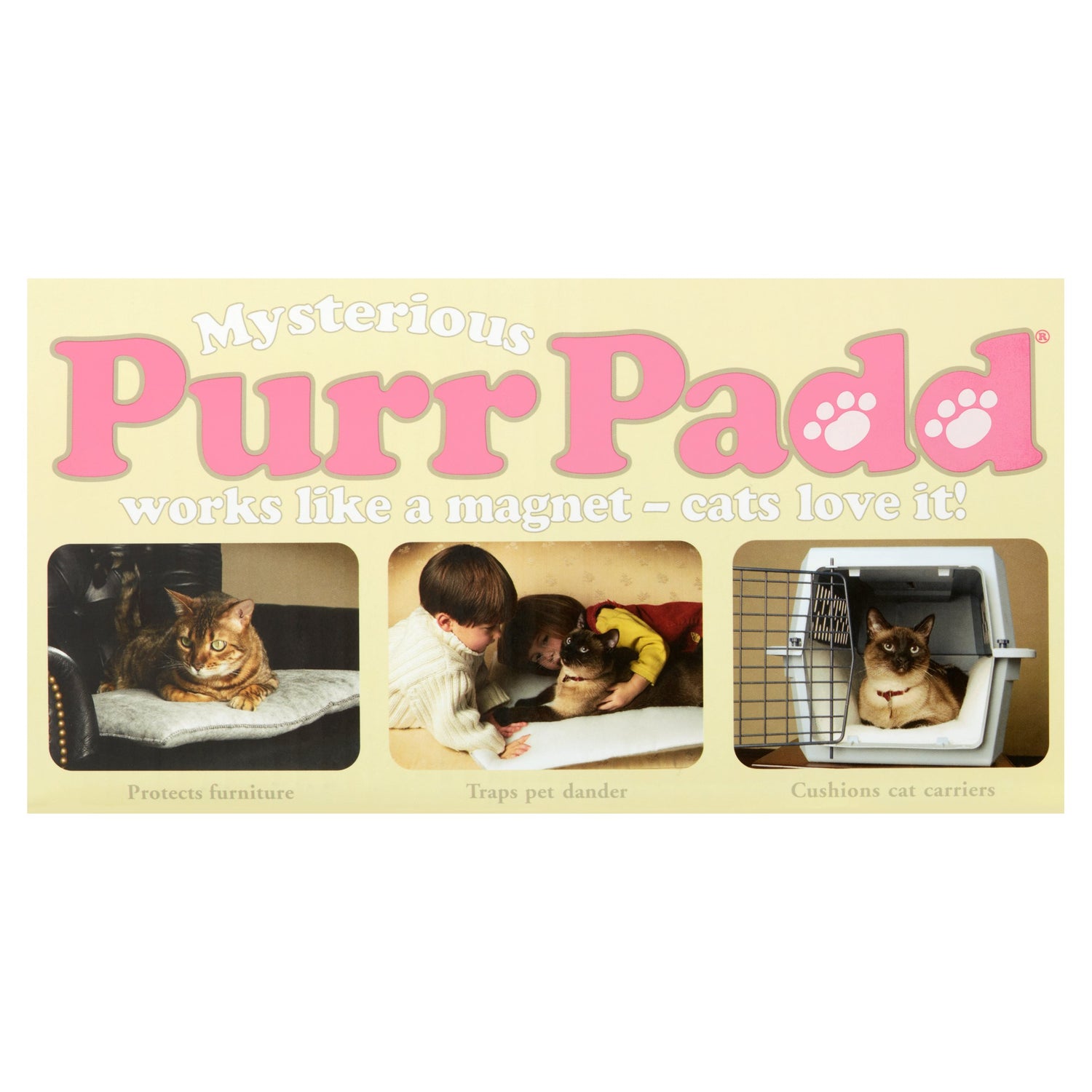 Mysterious Purr Padd Pet Cat Bed, Gray