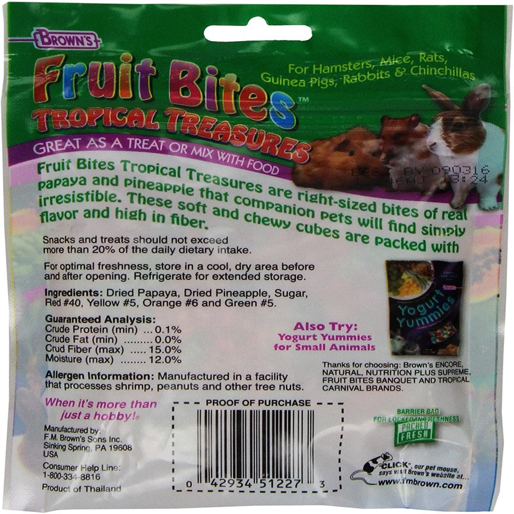 Brown'S Extreme! Tropical Treasure Small Animal Treats Animals & Pet Supplies > Pet Supplies > Small Animal Supplies > Small Animal Treats F.M. Brown's Sons, Inc.®   