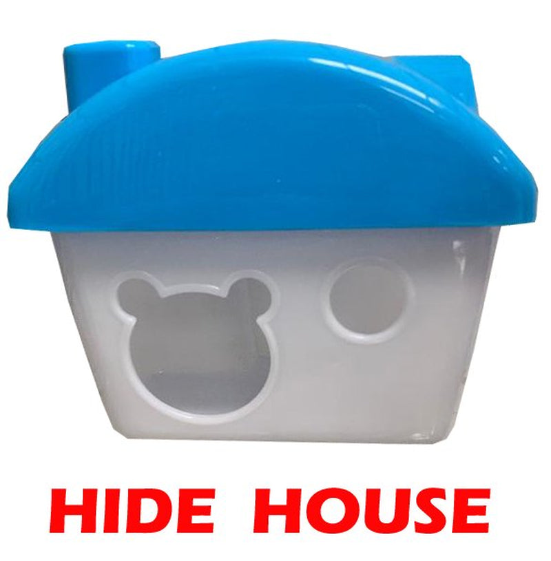 Mcage Large 5-Story Acrylic Clear Hamster Palace with Top Story Play Zone Mouse Habitat Home Small Animal Critter Cage Set of Accessories Crossover Tube Tunnel Rodent Gerbil Mice Animals & Pet Supplies > Pet Supplies > Small Animal Supplies > Small Animal Habitats & Cages Mcage   