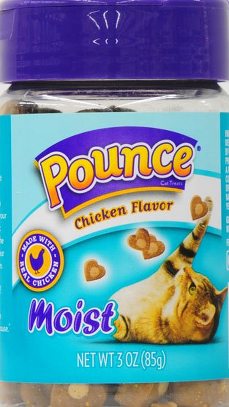 Pounce Moist Chicken Flavor Cat Treats, 3-Ounce
