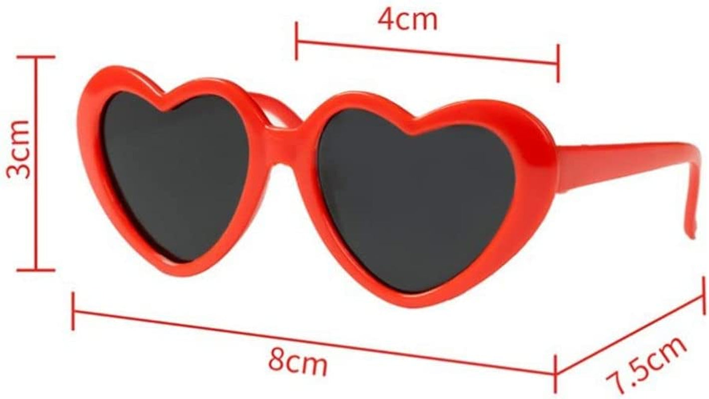 Pet Sunglasses Cute Pet Dog Sunglasses Cat Glasses Heart Sun Flower Glasses for Maltese Hiromi Poodle Small Dogs Cat Accessories(Pink) Animals & Pet Supplies > Pet Supplies > Dog Supplies > Dog Apparel Houchu   