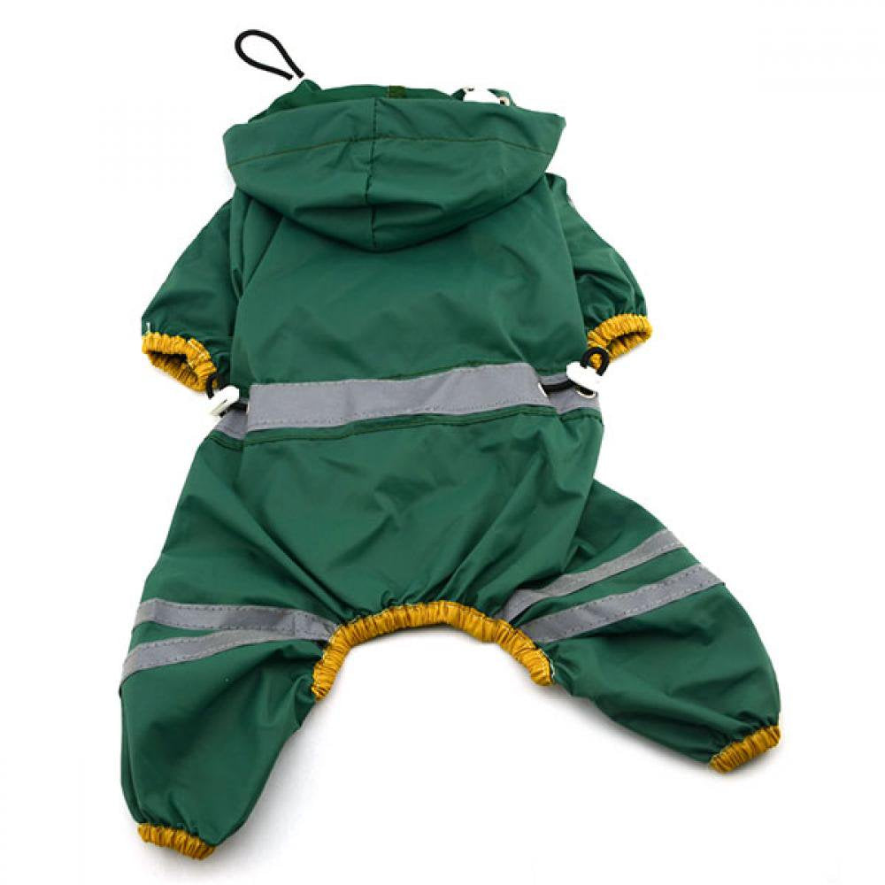 Dog Raincoat Waterproof Rain Coat Clothes for Dogs Outdoor Walking Pets Rainy Wearing Clothing Hoodie Apparel Animals & Pet Supplies > Pet Supplies > Dog Supplies > Dog Apparel 774242030 S Green 