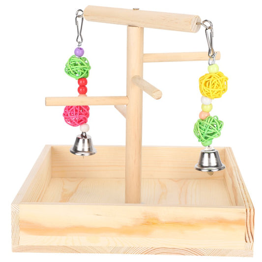 Steady Training Frame, Solid Wood Stand, Birds Cage Bird Shelf Training Frame for Stand