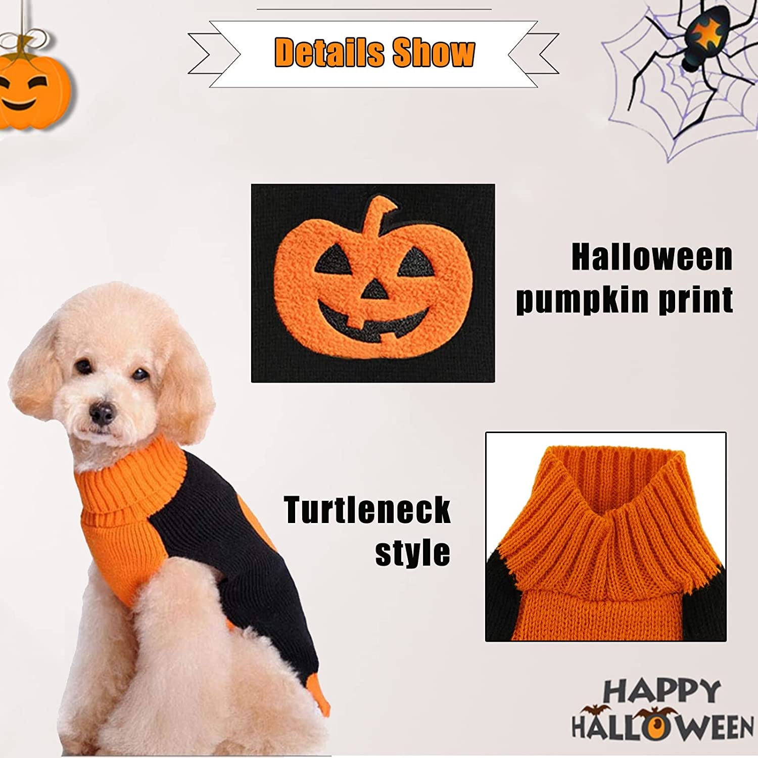 Pumpkin turtleneck deals