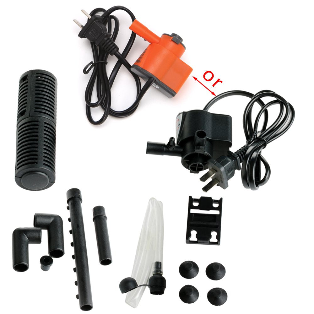 US Mini 3 in 1 Aquarium Internal Filter Fish Tank Submersible Pump Spray 5W Animals & Pet Supplies > Pet Supplies > Fish Supplies > Aquarium Filters VHUNT   