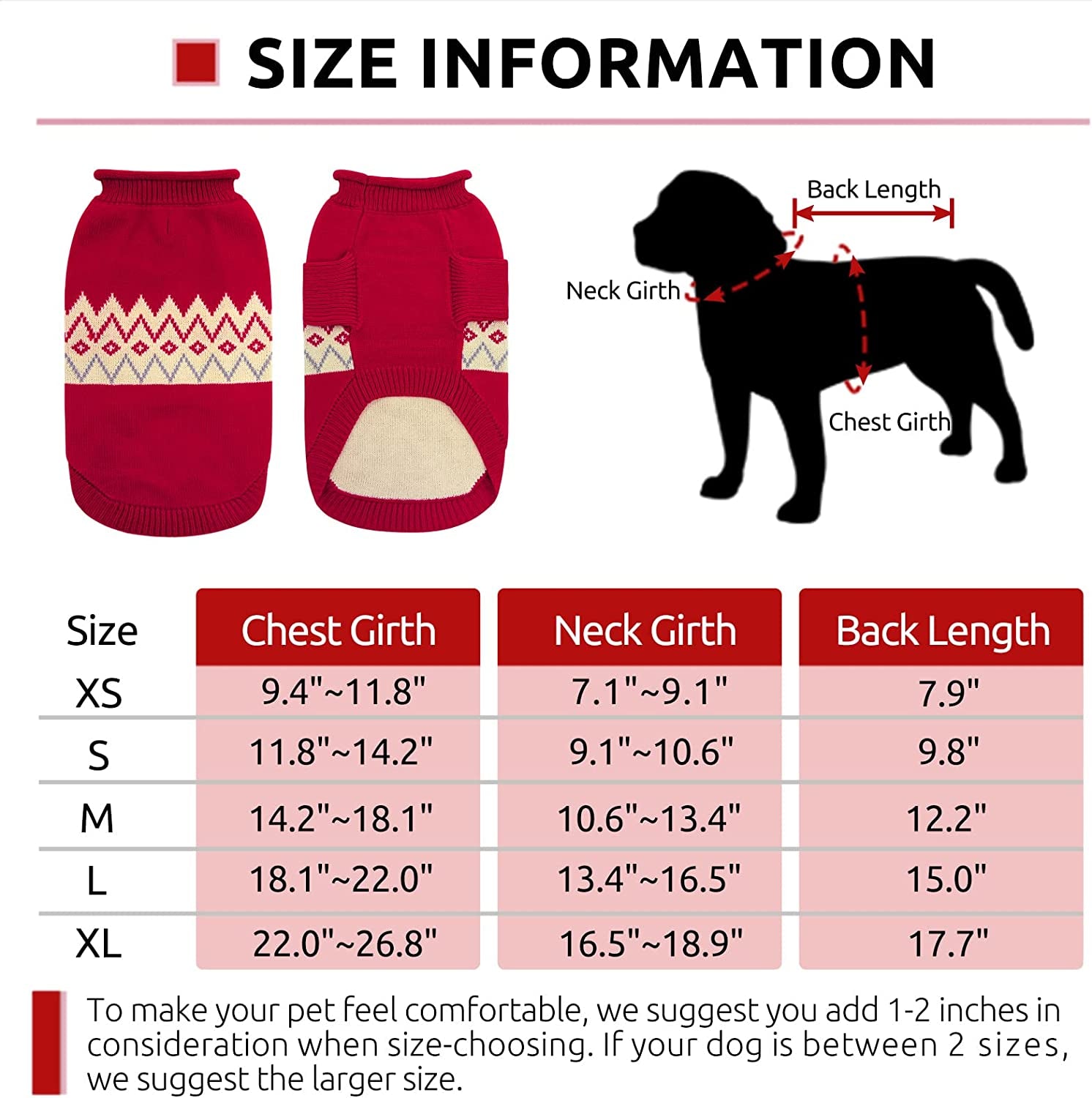 Queenmore Warm Dog Sweater, Soft Pet Knitwear, Knitted Pullover, Vlentines Day Gifts Winter Pet Clothes for Small Medium Dogs Cats Animals & Pet Supplies > Pet Supplies > Dog Supplies > Dog Apparel Queenmore   