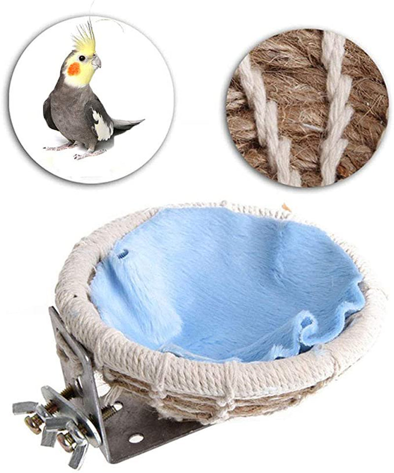 Topboutique Handmade Winter Warm Bird Breeding Hut Nest Bed Toy for Budgie Parakeet Canary Finch Dove Lovebird Small Medium Parrot Cage Perch Stand Hatching Nesting Box,Small Parrot Cage Hatching Animals & Pet Supplies > Pet Supplies > Bird Supplies > Bird Toys Topboutique   