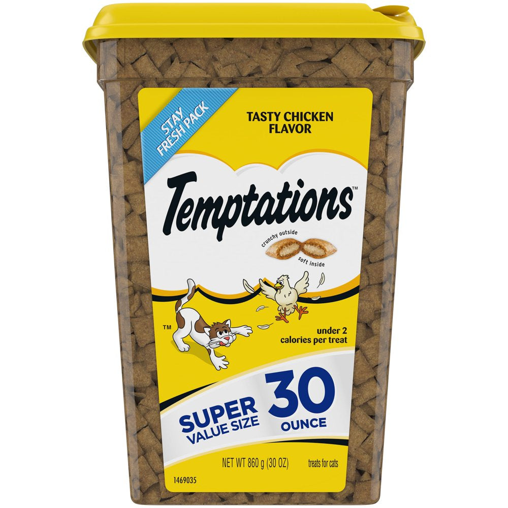 Temptations Chicken Flavor Topper, Crunchy & Soft Treat for Cat, 48 Oz. Animals & Pet Supplies > Pet Supplies > Cat Supplies > Cat Treats Mars Petcare 30 oz (860 g)  