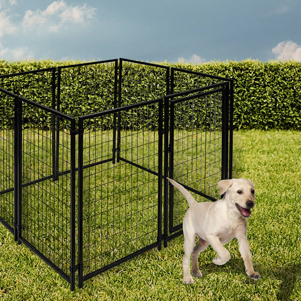 ALEKO 2DK5X5X4SQ Dog Kennel Heavy Duty Pet Playpen 10 X 10 X 4 Foot Dog Exercise Pen Cat Fence Run for Chicken Coop Hens House Animals & Pet Supplies > Pet Supplies > Dog Supplies > Dog Kennels & Runs ALEKO   