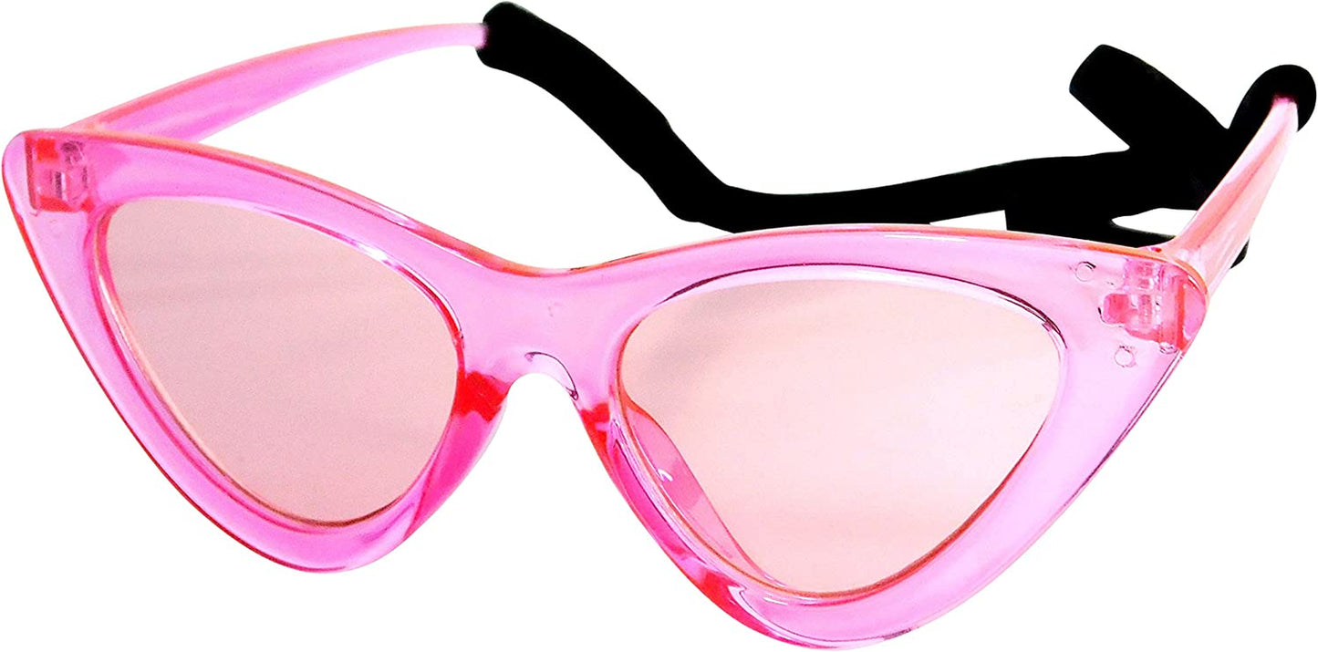 G005-Jnst Dog Cat Pet Costume T Cat Eye Sunglasses for Medium Breeds 18-30Lbs (Black) Animals & Pet Supplies > Pet Supplies > Dog Supplies > Dog Apparel Style Vault Crystal Pink  